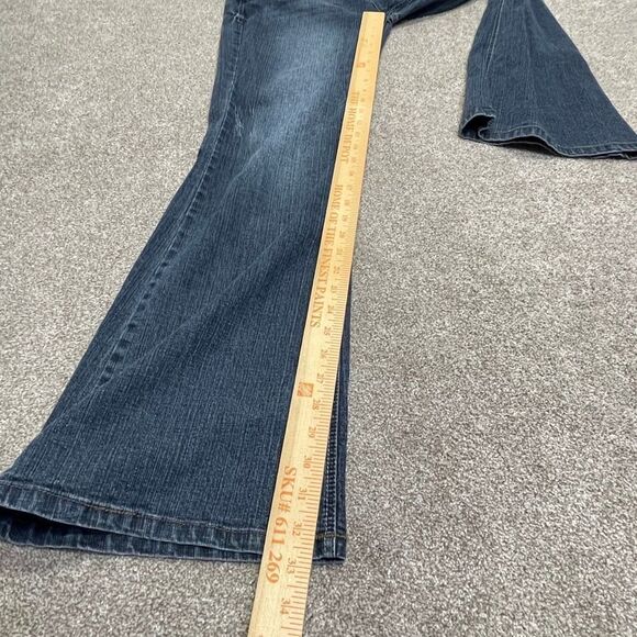 Bongo womens /jr. Flare jeans sz 13 cowgirl rodeo Equestrian Riding Y2K - Picture 6 of 12